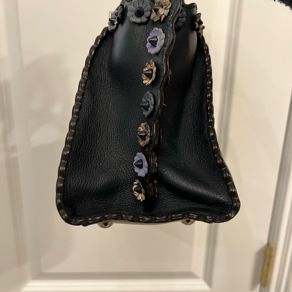Fendi 3Jours navy blue leather mini bag - Picture 4 of 12